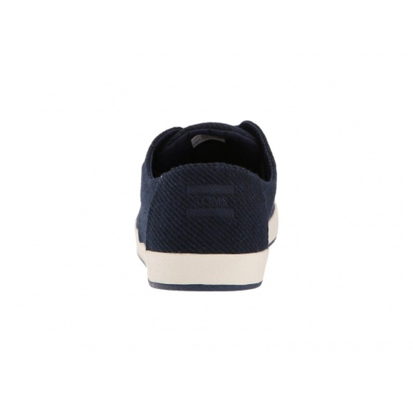 TOMS Men's Paseo Wool Sneaker, 10 D(M) US Navy Microstripe Wool - NEW IN - NEW! - Picture 6 of 7